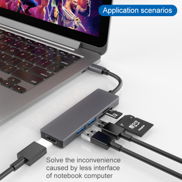 5 em 1 USB C Hub com HDMI