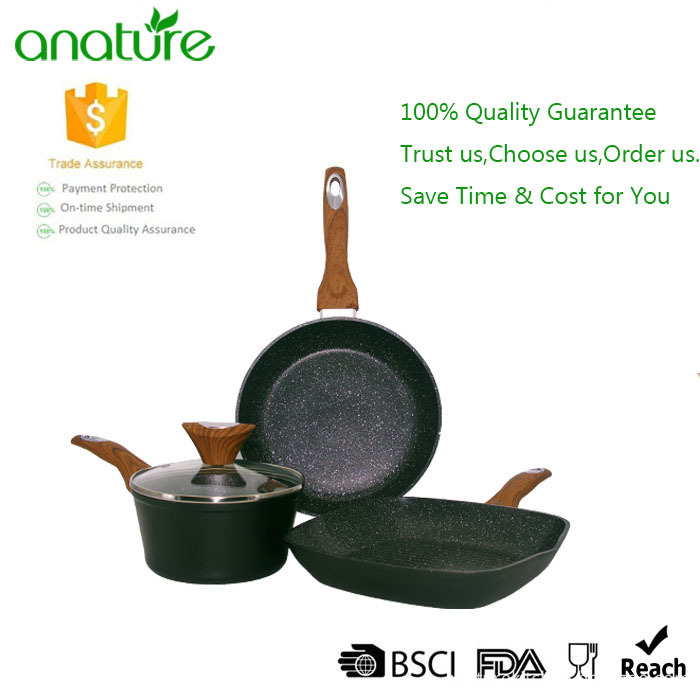 Stylish Marble Nonstick Coating Cookware Set