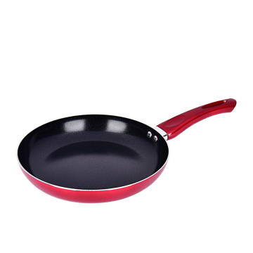 Black Ceramic Coating Frying Pan with Metallic Painting and Spiral Bottom