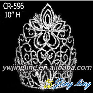 10 Inch Large Wholesale Rhinestone Pageant Crowns