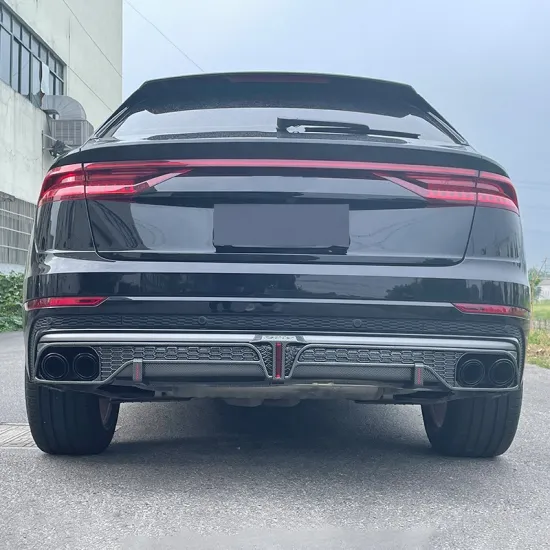 Carbon Fiber RSQ8 Rear Diffuser for Audi Q8 - Factory Price