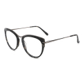 Gafas de marco de ojo de gato de acetato de acetato de acetato de alta calidad gafas ópticas