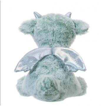 Small blue flying dragon plush toy