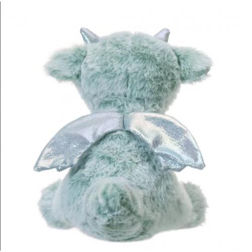 Small blue flying dragon plush toy