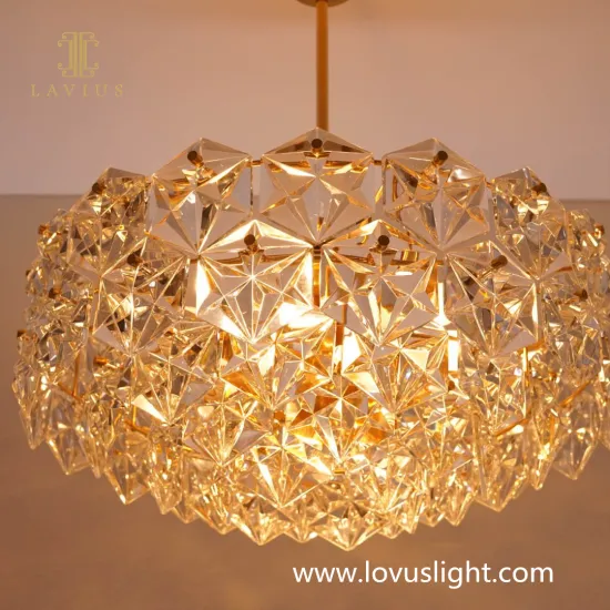 Light luxury minimalist villa chandelier living room bedroom personality chandelier gold custom chandelier
