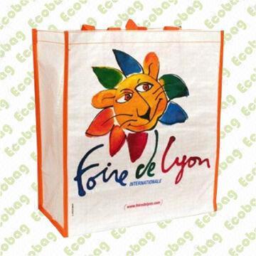 Eco-friendly Shopping Bag, Made of Recycled PET Woven, Measures 32 x 26 x 12cm