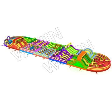 Vendre à chaud Cyclone Dizzy Dash Cours d'obstacles gonflables pour les adultes et les enfants