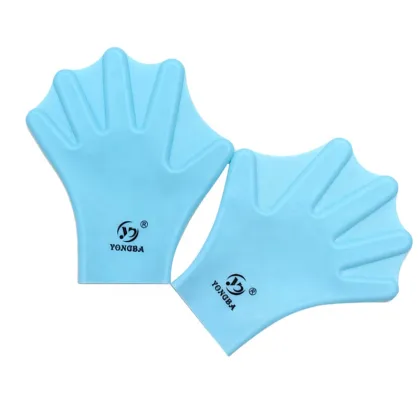 Waterproof Silicone Swim Training Gloves & Hand Paddles