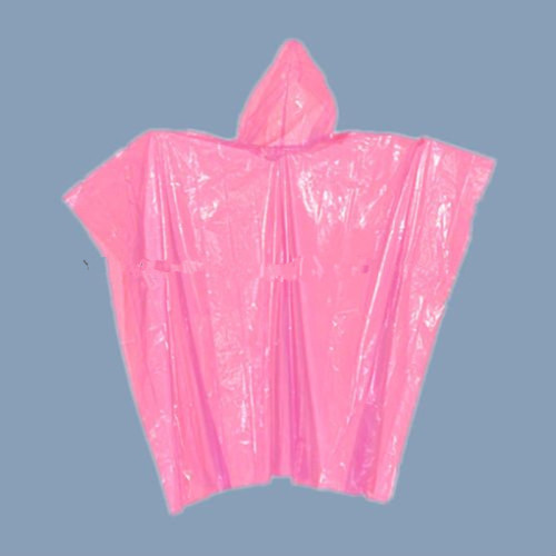 Poncho de pluie jetable en plastique promotionnel