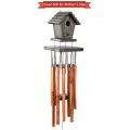 Bamboo Wooden Birdhouse Wind Chimes