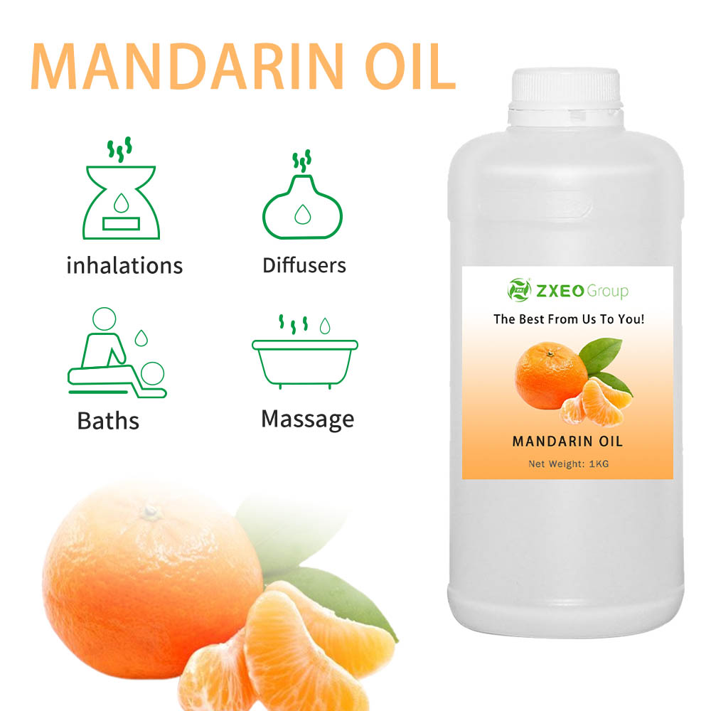 Aceite esencial de color naranja 100% puro de aceite terapéutico de grado terapéutico mando de mandarina mandarina