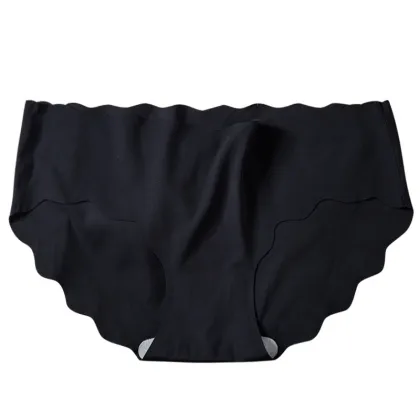 Invisible Ice Silk Stretch Bikini Underwear - Women's Seamless Hipster No Show Panties