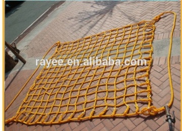 White Polypropylene Cargo Net 22mm, Cargo lifting net, Climbing cargo rope net for playground, rope sling