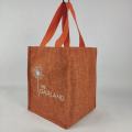 Jute Tote Shopping Bag Anpassad logotyp