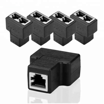 RJ45 Ethernet LAN Connector Splitter Adapter - Share One Cable Between Two Computers