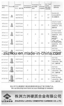 Virgin Material Tungsten Carbide Tire Stud Pins for Wheel