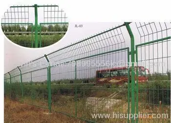 Galvanized &amp;pvc Coated Bilateral Wire Fence 