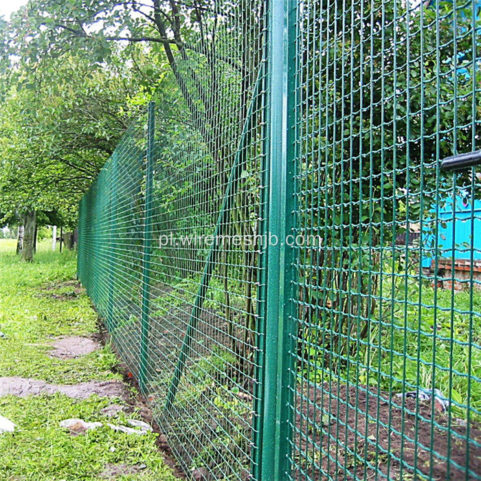 Zielone powlekane PVC ogrodzenie z drutu stalowego