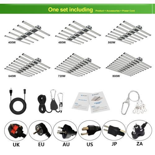 High PPFD 800W Plant LED Grow Bars