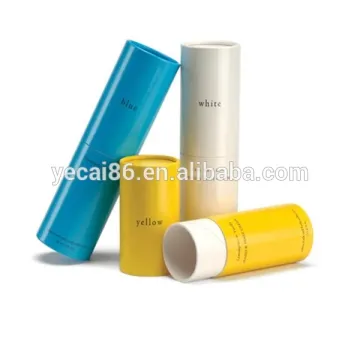 Round shape cardboard paper canister for matte liquid lipstick private