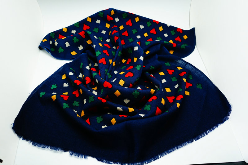 Printed Wool Scarf Yf 2013 814