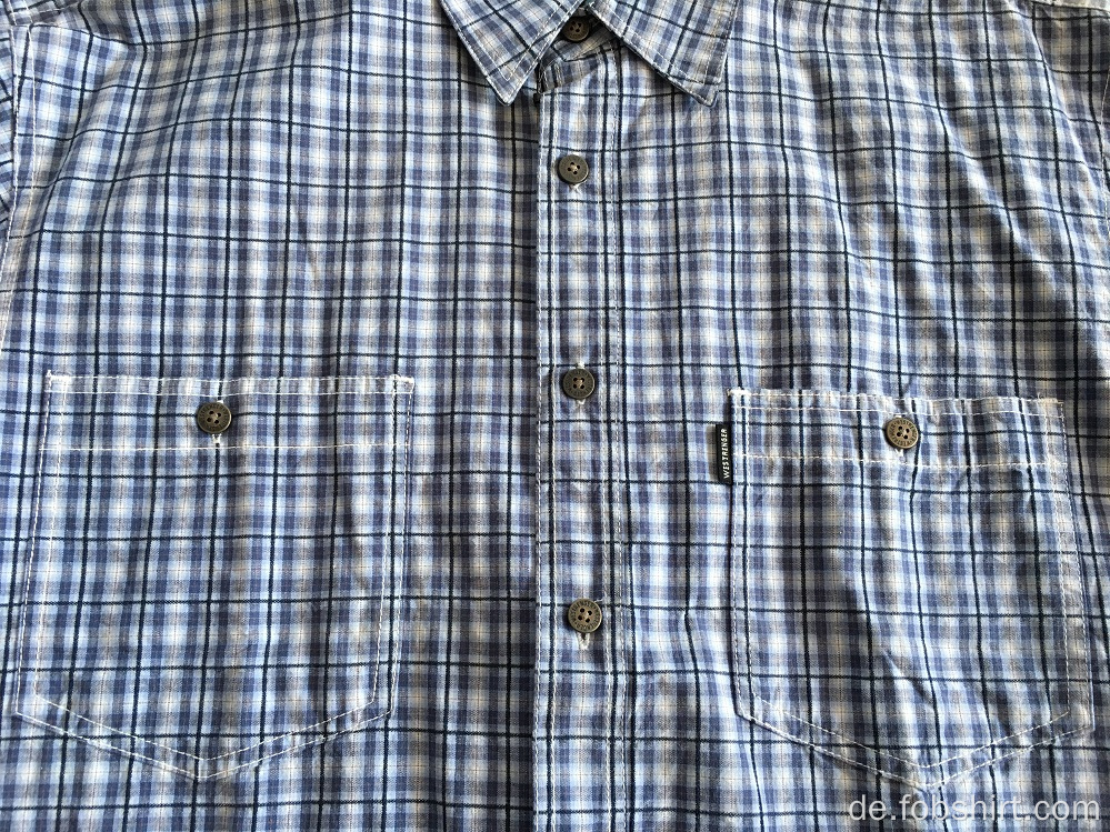 100% Baumwolle Man Yarn Dyed Shirt