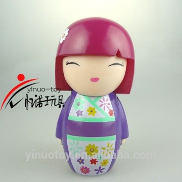 kids holiday gift Plastic PVC shape changing toy,Janpanese girl Vinyl toys