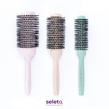 Ekologiczne biodegradowalne szczotki do włosów - PLA Nylon Bristle Round Thinganging Brush