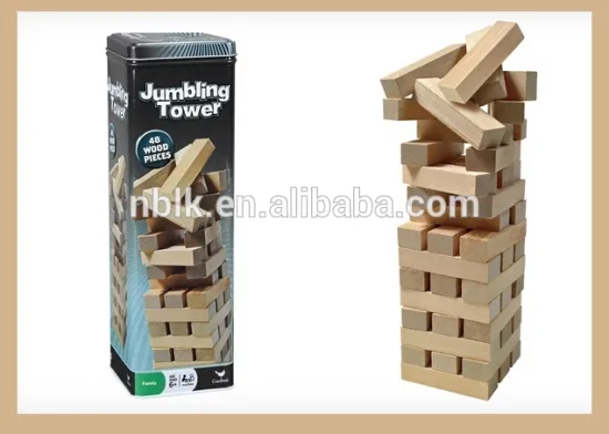2014 Hot Sales Wooden Building Block Toy/Jumbling Tower
