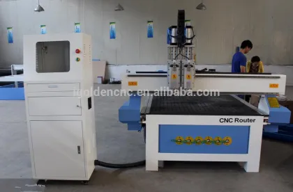 double heads Pneumatic ATC 2 heads cnc router/kitchen cabinet door cnc woodwork machine