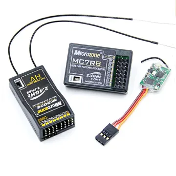 Microzone Remote Control MC7RB SBus Mini RC Drone Remote and Receiver Board for FPV Drones and Fix Wing Airplanes