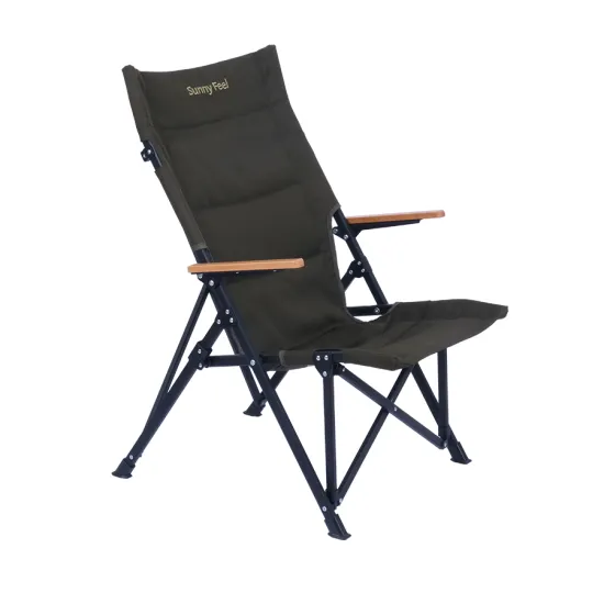 Sunnyfeel Outdoor Aluminum Folding Chairs - Portable Camping Picnic Beach Fishing Stools