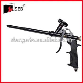 Adhesive foam dispensing guns