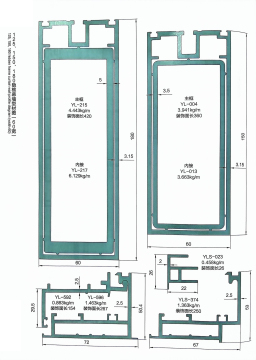 Thermal insulation broken bridge Curtain Wall