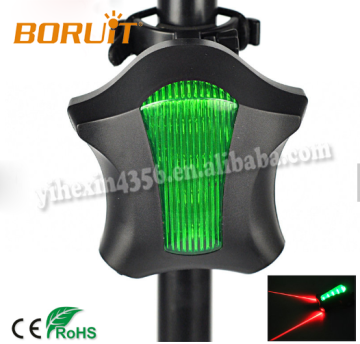 Outdoor Sport Bicycle Bike Led Laser Beam Rear Tail Light Safety Light