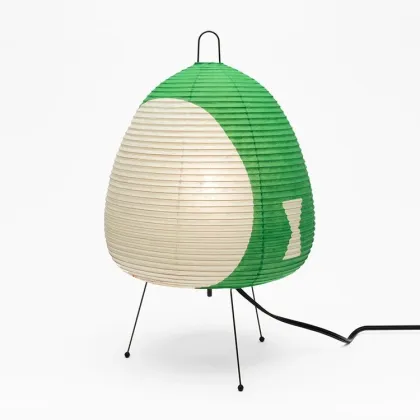 Akari Japanese Yumi Vintage Rice Paper Table Lamp: Wabi Sabi Inspired Cross-Border Atmosphere Bedside Lamp