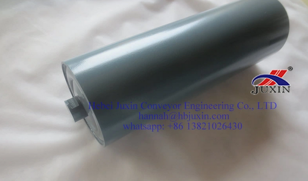 Conveyor Impact Spiral Rubber Disc Return Roller