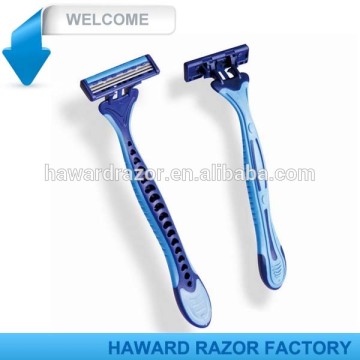 brand name razor blade - triple blade disposable razor- pivoting head