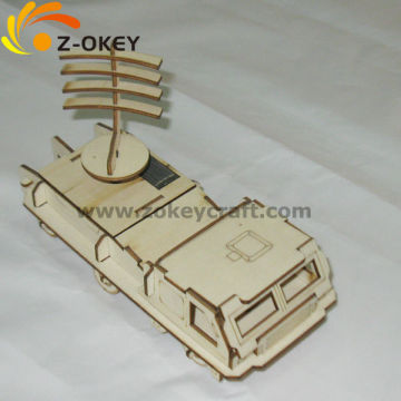 new design 3D wood puzzles for assembling a truck DIY wooden toy