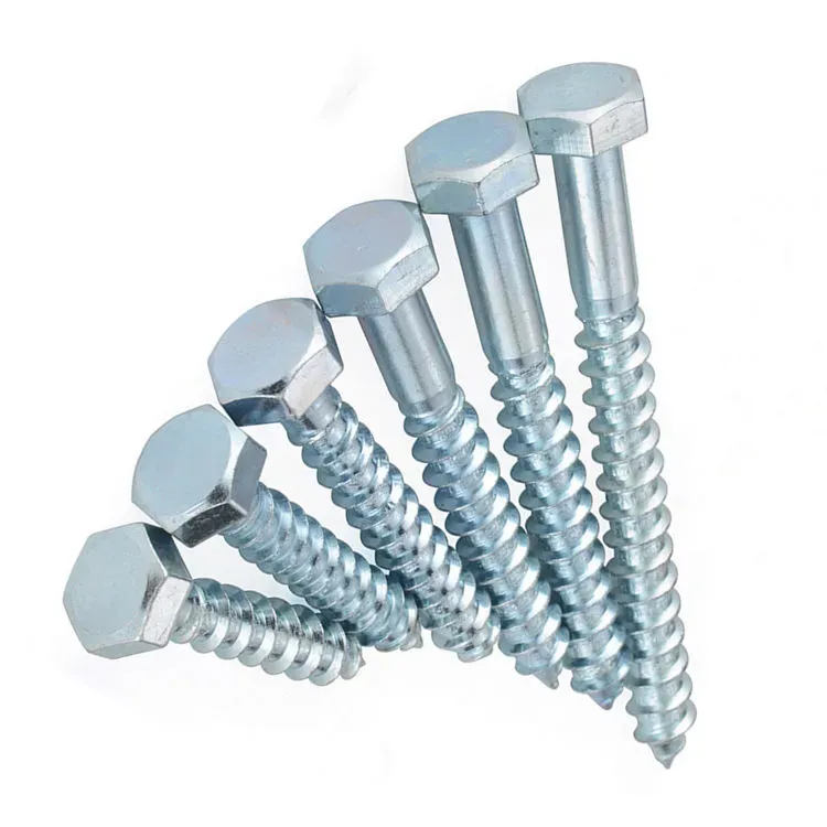 Zinc Plated Hex Head Coach Screws
