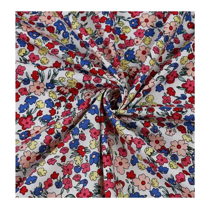 Colorful Liberty London Printed Poplin Cotton Fabric for Dresses: Soft and Breathable Textile