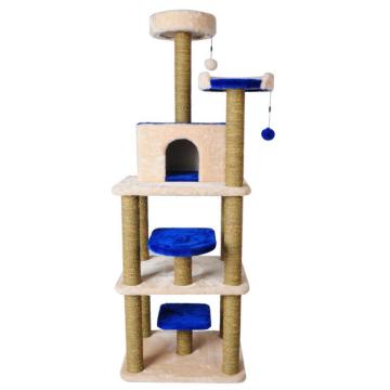 XXL Sisal Fabric Cat Tree Climbing Post Scratching House
