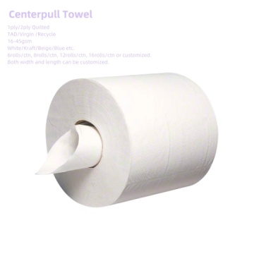 Tourne à main du centre absorbant à haut niveau 2ply matelassé