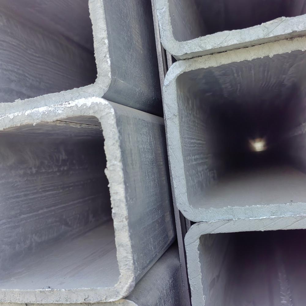 Tubos cuadrados galvanizados de tubería de acero más vendidas