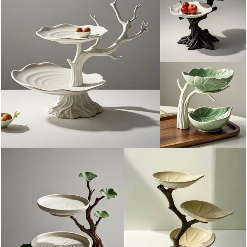 Creative Tree Branch-Shaped Plates for Home Decor