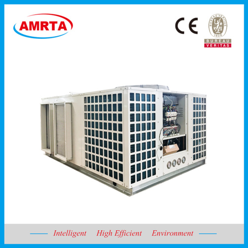 Acondicionador de aire acondicionado en la azotea con conductos de enfriamiento gratuito