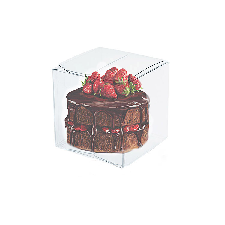 ຕູ້ພັບທີ່ຖືກຕ້ອງແລ້ວ Acetate Gift Plastic Clear PVC Box