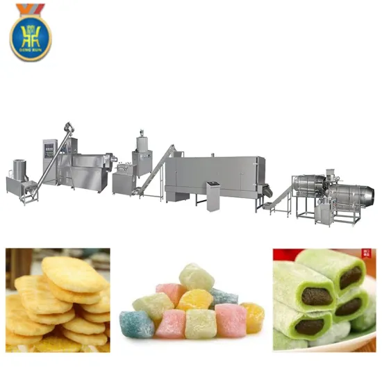 Automatic puffed Core filling corn filled snack food extruder machine