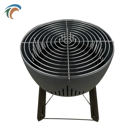 Round Portable Charcoal Foldable Grill Outdoor Camping