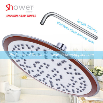 8 inci plastik bulat overhead aqua top shower head curah hujan